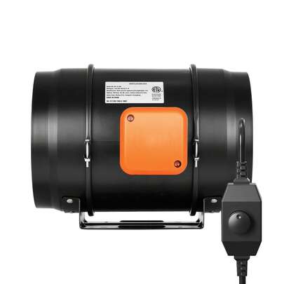 Ventilador de conducto en línea de 8 pulgadas, kit de ventilador de escape HVAC, control de velocidad variable de CA