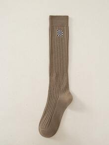 1 Pair Women's Over The Calf Socks, & Versatile, Suitable For Various Occasions, Cozy Socks - Multicolor - View 17