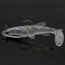 15pcs/10pcs/5pcs/1pc Soft Plastic Fishing Lures, Realistic Fishing Bait, Saltwater/Freshwater Fishing Lure, Trout Sinking Bait Kit, Fishing Tackle And Fishing Gifts