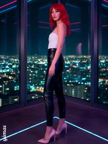 Women Leggings - 黑色 - 查看 3