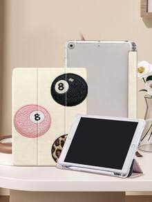 Embroidered Billiards Tablet Protective Case, Compatible With IPad 9.7/10.2/10.5/10.9/12.9/Pro 11 (10th Gen), Compatible With Samsung Galaxy Tab S6 Lite 10.4 Inch, Compatible With Kindle Paperwhite 12th Gen (2024 Model), Kindle (11th Gen) (2022 Release), Soft Shock-Proof Protection, Smart Stand/Auto Wake/Sleep Function, Christmas Gift. - Multicolor - View 4