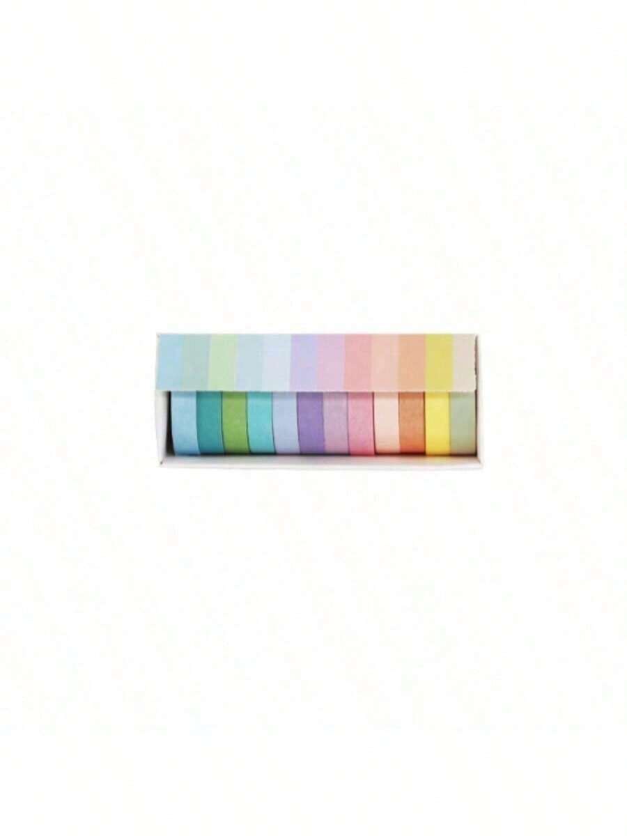 12 rolos de fita adesiva decorativa com desenhos animados fofos, estilo . - Multicolorido - Ver 1