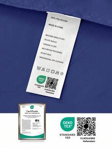 2pcs Ultra Soft Solid Color Pillow Covers, Lightweight As Cloud, Envelope Closure, Oeko-Tex Certified - Navy Blue - View 9