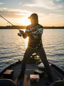 Men's Scale Full Body Pattern Long Sleeve T-Shirt, Anti-UV Sunscreen Sun Protection Fishing Shirt Breathable Quick Dry Hooded Fishing Jersey For Trekking Running Fishing Mountaineering