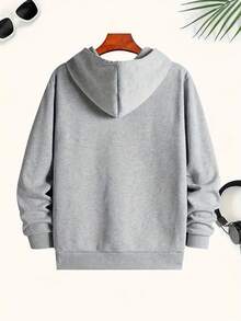 Men's Christmas Gray Sweatshirt Mexico Map Pattern Gray Hoodie Sweatshirt Casual Pullover Hooded Top - Men's gray casual sweatshirt, holiday men's sweatshirt, soft and comfortable fabric, machine washable, casual everyday wear, fun Christmas pattern design, washable casual top, men's Christmas sweatshirt, men's Christmas top - Gris - Ver 2