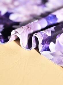 8pcs/Pack Women's Seamless Hipster Panties, Comfortable Fabric, Purple Solid & Heart Cutout Print, Sexy Underwear - Multicolor - View 6