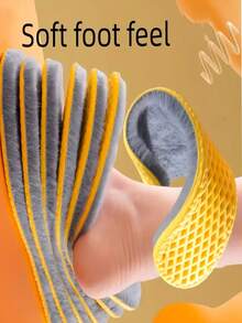 保暖鞋垫 - 柔软舒适，防滑设计 - 适用于冬季鞋、运动鞋、雪地靴 - 有效保暖，抵御双脚寒冷 - 男女通用 - 适合运动、日常穿着及极寒环境 - 保暖舒适的鞋垫 - 彩色 - 查看 4