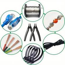 1 Piece Black Carbon Steel Wire Knife, A Comfortable And Labor-Saving Cutting Tool, Suitable For DIY Enthusiasts, Electronic Component Cutting, Outdoor Camping Tool Scissors