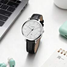 Reloj de mujer de cuarzo con caja y espejo de acero inoxidable, ES4579/ES3972