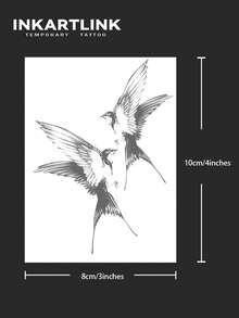 INKARTLINK Revolutionary Tattoo Technology, Semi-Permanent Tattoo, Realistic Tattoo, Heartwarming Tattoo, Temporary Tattoo, Fake Tattoo, Lasting Color 1-2 Weeks, Authentic Tattoo Appearance, Niche Design Tattoo, Juice Tattoo, Plant Tattoo - Black - View 4