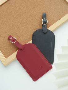 Takeoak 1 Stück personalisierter Initialen Gepäckanhänger für Koffer, individualisierter Monogramm-Namens-Gepäckanhänger mit Datenschutz-Namenskarte, personalisierter veganes Leder-Anhänger, Reise-Tasche, Rucksack-Anhänger, Geschenkanhänger, Reise-Accessoires, handgefertigt, stilvolle Reise-Geschenke, Geburtstag, Brautjungfer-Geschenke für Freunde, Pendeln, Business Lässig, Basics, individuell, ideale Geschenke für sie, ihre, Familie, Freunde, Freundin, für Jahrestage, für Geburtstage, für Urlaub/Reisen, für draußen/Ausflüge/Reisen/Wandern/Stadion/Sport/Klettern, für Geschäft/Pendeln/Arbeit/Büro, Schulmaterial, Rückkehr zur Schule, für Büro, für Schule, für Klassenzimmer, für Lehrergeschenke, für Universität, für Kollegen, für Studentenwohnheime, für Lehrer, für Jungen und Mädchen, für Teenager, Schüler der Sekundarstufe I, Schüler der Sekundarstufe II, Studenten, Erstsemester, Zweitsemester, Unterstufenschüler, schicke Herbstmode, urbane Kühle - Verschiedenfarbig - Übersicht 11