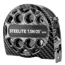STEELITE Tape Measure 25'FT Foot/7.5M Stainless Steel Retractable Measuring Tape Carbon Fiber - Bright Silver - View 10