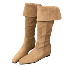 Women Over-The-Knee Boots - Dark Brown - View 5