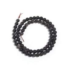 1 件天然紫辉石宝石珠 4/6/8/10/12 毫米，手工 DIY 珠宝用品，适用于手链、项链、时尚珠宝、手机吊饰、钥匙扣 - 銀曜石 - 查看 10