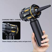 2000mAh 11.1V 便携式无线车载吸尘器，车载家用两用，三合一迷你手持吸尘器，适用于汽车、家庭、办公室、户外、宠物毛发清洁。 - 黑金色 - 查看 6