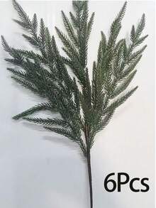 1Pc 9-Foot Norfolk Pine Christmas Wreath Features Realistic Cedar Wood And Is Suitable For Indoor And Outdoor Christmas Decorations Such As Fireplace Mantels, Tables, And Stair Railings. Ideal For Home Decor In Living Rooms, Bedrooms, And Other Rooms, It's A Perfect Choice For Christmas Decorations.