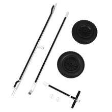 CNCEST Boat Trailer Dolly, 88.18lbs Load Capacity Sailboat Trailer, Aluminium Alloy Sailboat Dolly With Tires For Small Boats, Fishing Boats, Small Motors, Small Sailing Boats, Kayaks, And Canoes - Silver&Black - View 9