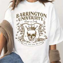 LORDS Series Book T-Shirt, Barrington University, Ritual Merchandise Comfort Color T-Shirt, Shantelle Taisel Dark Romance, Smut Book T-Shirt, Riat , Book Fan 135527,220g High-Quality Pure Cotton T-Shirt With Minimalist Printing, Soft And Breathable Fabric, Comfortable And Loose, Suitable For All Day Wear, Suitable For Office Casual Wear, Spring And Summer Daily Appearance, Elegant And Youthful Design Ropa De Hombre - 白色 - 查看 6