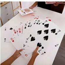 全新54张超大扑克牌，巨型婚礼扑克牌，双副扑克牌，圣诞节和万圣节礼物 - 彩色 - 查看 4