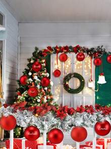 Personalized Christmas Balls, Customized Name Christmas Ornaments, Christmas Balls, Personalized Christmas Decorations, Surname Christmas Balls, Secret Santa Personalized Christmas Balls/Named Christmas Tree Ornaments/Customized Name Ornaments/Christmas Gifts For Family Or Friends, Random Colors