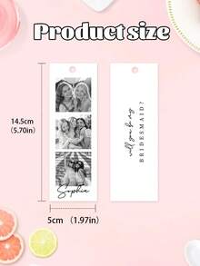 1/3 Personalized Photo Bridesmaid Invitation Card, "Will You Be My Bridesmaid?", Maid Of Honor Card, Wedding Gift, Wedding Souvenir - Multicolor - View 11