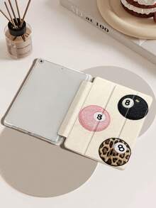 Embroidered Billiards Tablet Protective Case, Compatible With IPad 9.7/10.2/10.5/10.9/12.9/Pro 11 (10th Gen), Compatible With Samsung Galaxy Tab S6 Lite 10.4 Inch, Compatible With Kindle Paperwhite 12th Gen (2024 Model), Kindle (11th Gen) (2022 Release), Soft Shock-Proof Protection, Smart Stand/Auto Wake/Sleep Function, Christmas Gift. - Multicolor - View 2