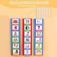 بطاقات السلوك البصري، تحسين الإدراك، مع شريط لاصق قابل للإزالة، يمكن للأطفال تمزيق وإلصاق بطاقاتهم المفضلة على الحائط، هدية مكافأة للتعليم المبكر في المدرسة والمنزل