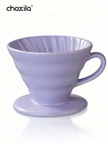 choxila 1 cái phễu pha cà phê gốm V01/V02, bộ lọc cà phê rót thủ công, cốc lọc cà phê dùng chung, phễu pha cà phê hình nón tái sử dụng, phụ kiện cà phê, đồ dùng học tập - Cốc lọc - Xem 9