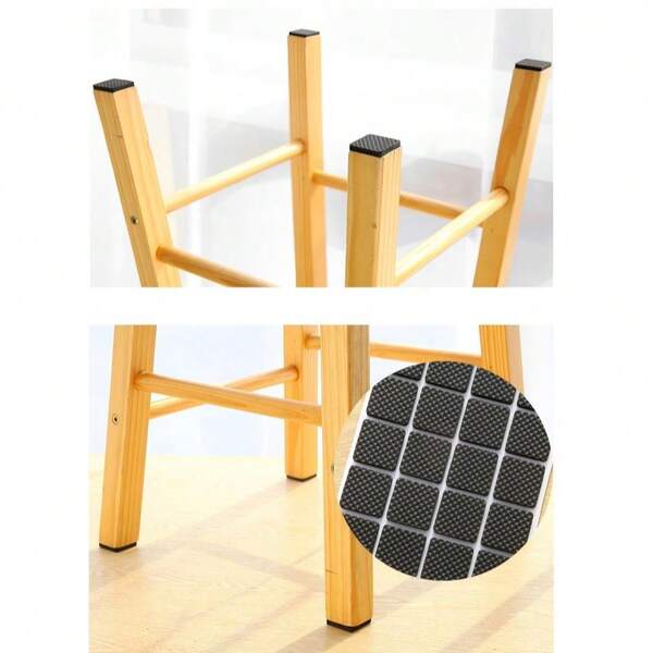 2cm/48 piezas, 4cm/12 piezas Almohadillas de muebles antideslizantes negras - Autoadhesivas, reductoras de ruido, fieltro duradero para sillas, mesas y pisos, previenen arañazos y daños