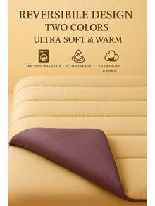 Double Face Silicone Filled Quilt –180*200 Cm - Soft & Lightweight Comforter & Made In Turkey - Multicolor - View 3