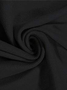 2025秋冬新款女士针织连衣裙，优雅端庄，休闲时尚，V领长袖轻盈透气，适合毕业典礼等场合，也适合返校季、圣诞节和新年穿着，黑色。 - 黑色 - 查看 7