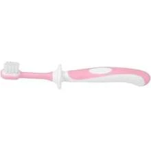 estilo3Pcs Cepillo de dientes para bebés Limpiador de lengua para bebés Conjunto de cuidado oral Cuidado para bebés de 0-36 meses, sin BPA(Rosado)Versión mejorada - 1 - Ver 3