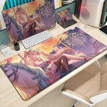 HD Printing Game Strinova Mouse Pad Rubber Anti-Slip Mat Keyboard Mousepad Locked Edge XXL 900x400mm Desk Mat Gaming Accessories - A15 - View 10