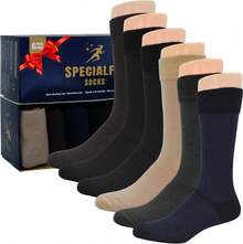 ¡RecomendadoCalcetines hombre, calcetines hombre algodon Premium, Suaves y extremadamente cómodos, Calcetines de vestir delgados, aptos para diabéticos.¡Top de Temporada - b Azul marino , Negro, Beige, Café y Gris - Ver 2