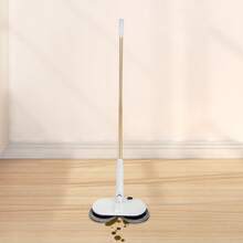 White Cordless Electric Mop 150rpm Electric Spin Mop For Hardwood Tile Floor 4 Pads 60Min Runtime 2000mAh Power Mop Lightweight Adjustable Lever - 1 - 查看 8