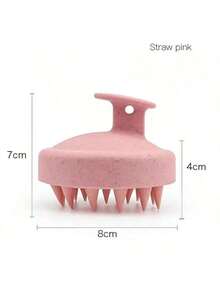 Silicone Shampoo Brush Scalp Massager Comb Body Massage Brush For Shower Salon Hair Washing Tool,Hair Brush,Comb,Hair Tools,Hair Products And Accessories For Barber Salon Beauty Travel Essentials,Back To School,Travel Holiday Essentials,Hair Accessories For Women - Màu be - Xem 4