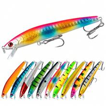 10PCS Fishing Lure Set Floating Minnow 8cm/10cm Hard Topwater Fishing Bait Artificial Baits With Hook For Bass Pike Carp Swimbait Tackle.