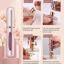 10pcs/Set 5ml Refillable Perfume Atomizer, Mini Portable Spray Bottles, Cologne Mist Sprayer, Leak-Proof Mini Perfume Bottle. Suitable For Night Out, Travel, Party And Dates. - Zk04 - 查看 7