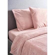 Rose Pink Teddy Fleece Duvet & Two Pillow Covers Set Super Soft - Hibernate Cosy Collection - King Size (230 X 200cm) - View 9