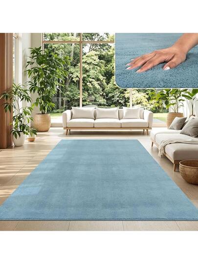 TT Home Vloerkleed Living Room, Short Pile, Plain, Moderne Washable, Colour:Cream, Size: 120 170 Cm