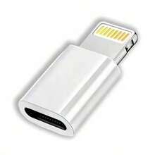 USB-C Female To Lightning Male Adapter, Lightning To USB-C Adapter, Adapter For IPhone 14/14 Pro/14Pro Max/13/13 Pro/12/12 Pro/11/11 Pro/XR/XS/X/8/8 Plus/Etc, Etc USB-C Charging Converter - Multicolor - View 2