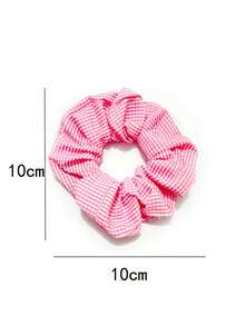 Cute 6pcs Floral Print Scrunchie,Pink Accessories Hair Ties Ponytail Holders Hair Elastics Hair Rubber Bands Scrunchies Hair Rope Elastic Hair Tie, Hair Bobbles ,Head Piece - Hồng - Xem 6