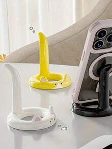 1 chiếc giá đỡ điện thoại hình gấu dễ thương, dùng để trang trí, tương thích với điện thoại thông minh và máy tính bảng, thích hợp để bàn làm việc, đầu giường, phòng khách, phòng học, phòng ngủ, làm quà tặng. - Kiểu mèo - Xem 5
