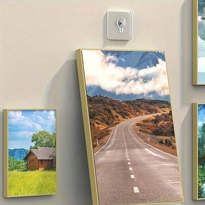 10pcs Modern Wall Mounted Practical Hook - Easy To Install, Strong Adhesive, No Need For Punching, Waterproof Plastic Hook, Can Hang Pictures, Photo Frames, Posters, Clocks, Suitable For Multifunctional Hooks In Kitchens And Bathrooms