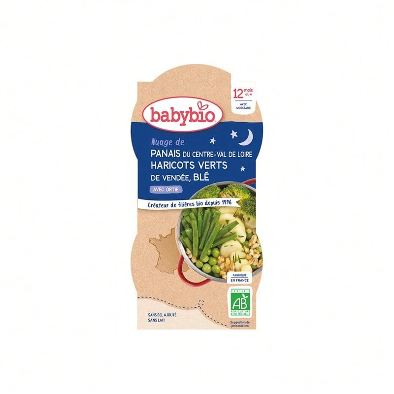 Babybio nuage de panais haricots verts blé bols de 2x200g - Multicolor - Ver 1