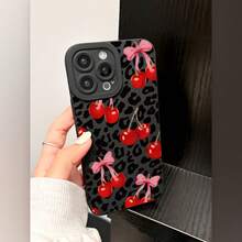 Cherry Leopard Eye Mobile Phone Case Compatible with Apple 16promax//16plus/16/16pro/15promax/15pro/15plus/15/14/14Plus/14Pro/14ProMax/13/13Pro/13ProMax/12/12Pro/12ProMax/11/11Pro/11Pro Max - Estilo 1 (1 pieza) - Ver 5