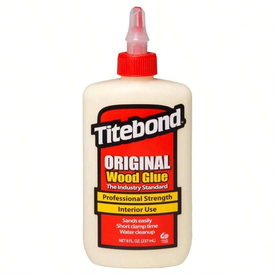 Titebond Original Wood Glue 5063 Industry Standard For Woodworking Furniture Repair/Assembly Construction Home Repair Or Modeling 8 Oz - 8 ounce - Xem 1
