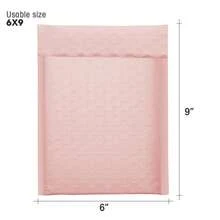 Enveloppes à bulles - 15,3 x 22,9 cm (rose) - Voir 2