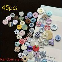 20/30pcs Colorful High Gloss Resin Buttons, DIY Craft Decorative Beads Accessories, Cute Buttons