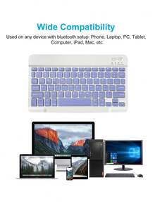 AKKHOO 鍵盤和鼠標套裝 - 紫色 - 查看 5